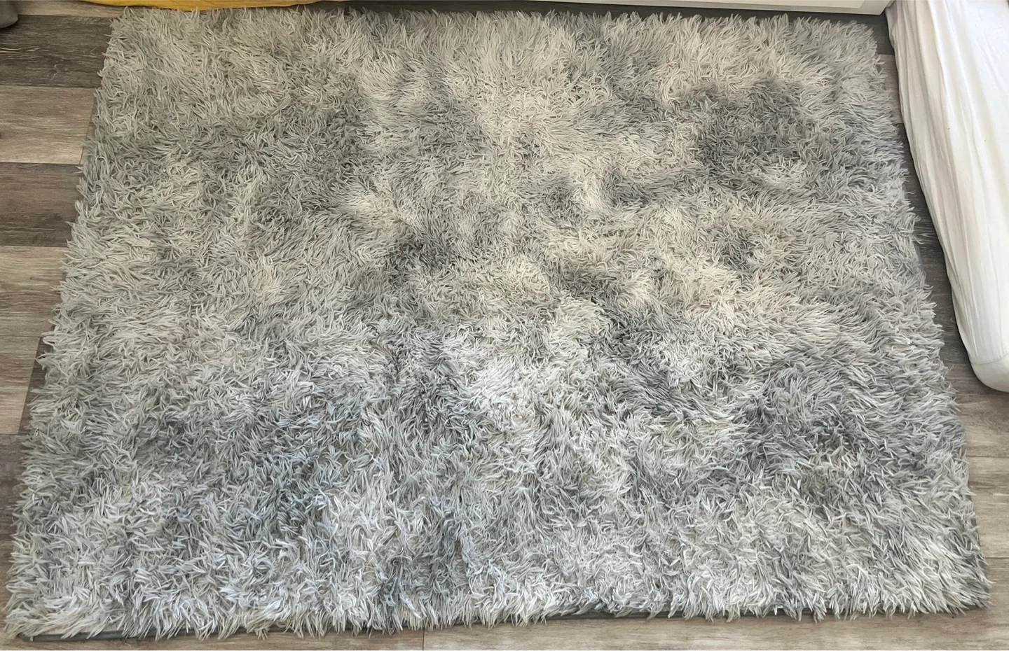 Shaggy Grey Area Rug thumbnail