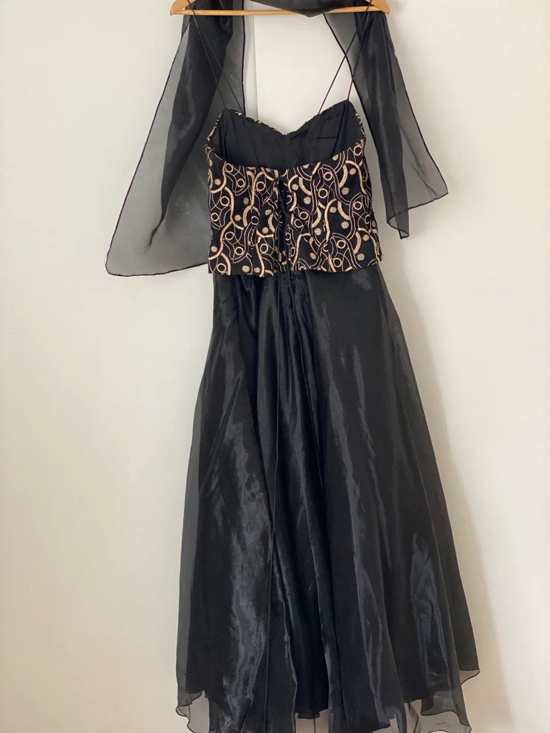 Woman’s Vintage Black Formal Dress OBO image indicator(4)