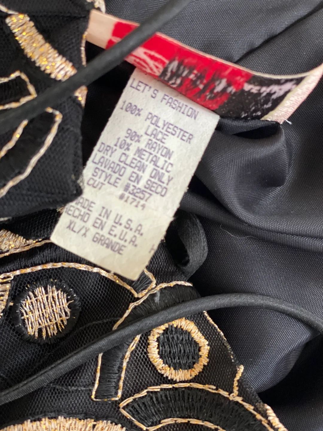 Woman’s Vintage Black Formal Dress OBO image indicator(7)