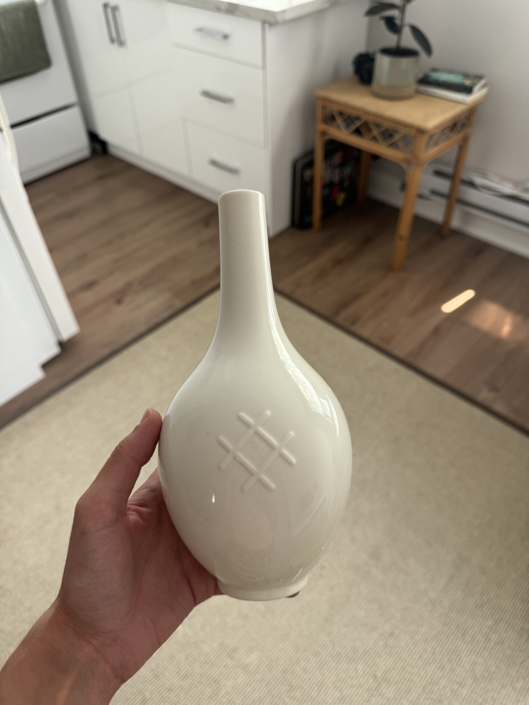 White Ceramic Bud Vase