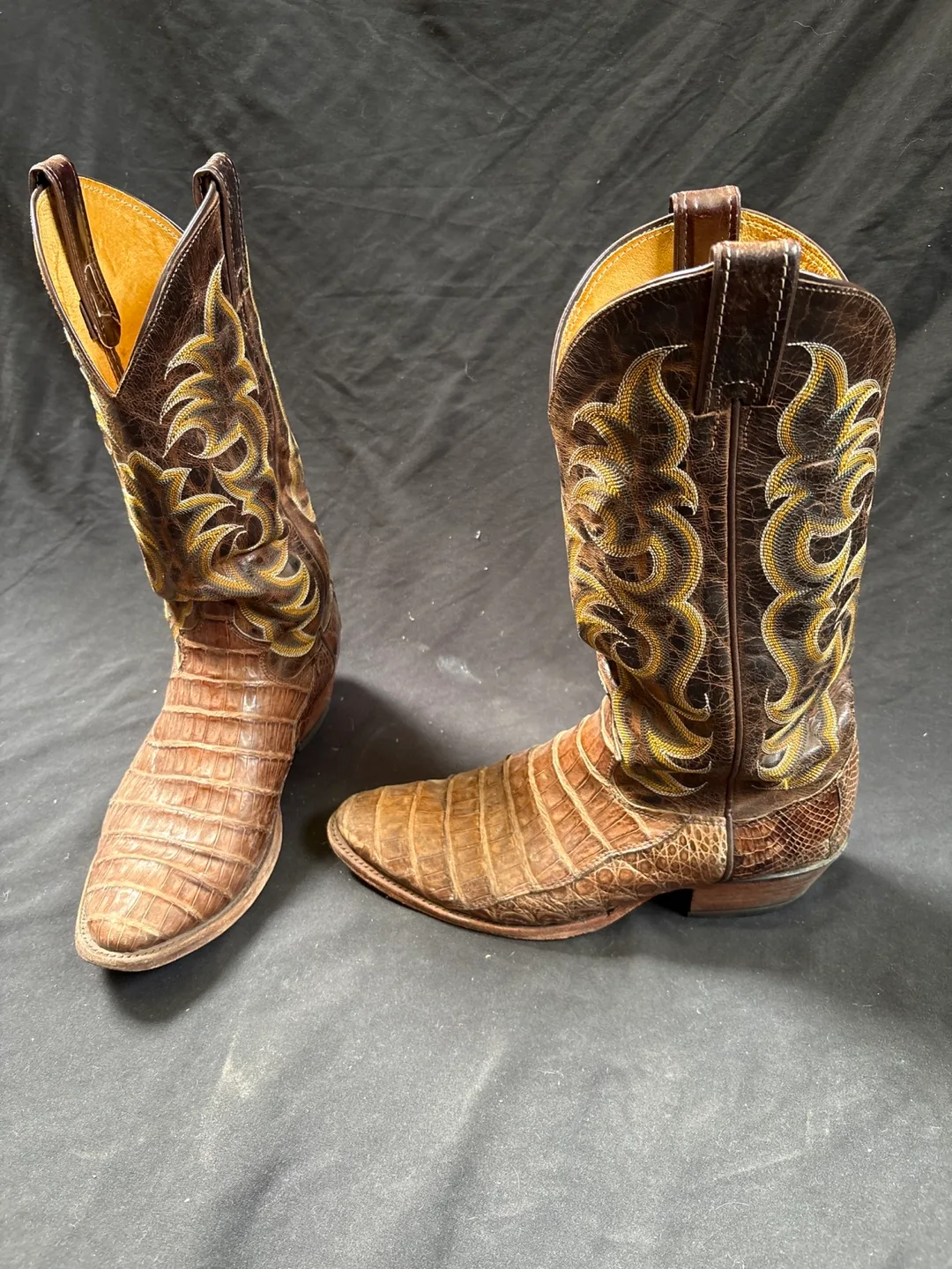 Brown Leather Cowboy Boots image indicator(4)