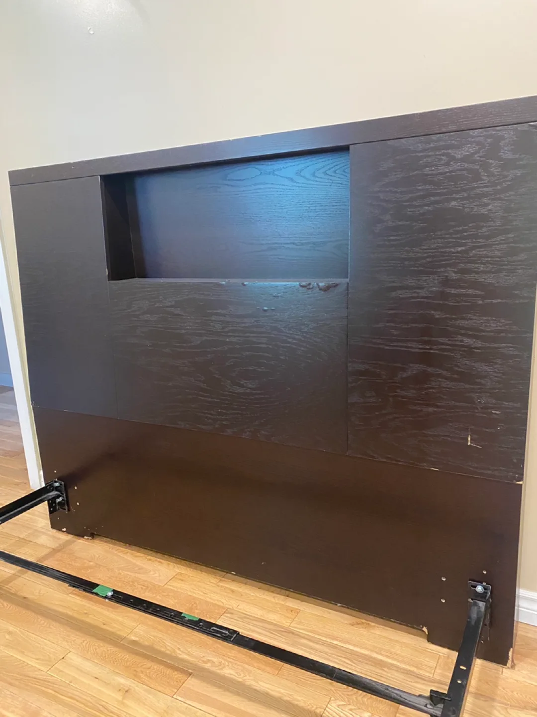 Dark Queen Bed Frame & Boxspring (CAN DELIVER) image indicator(8)