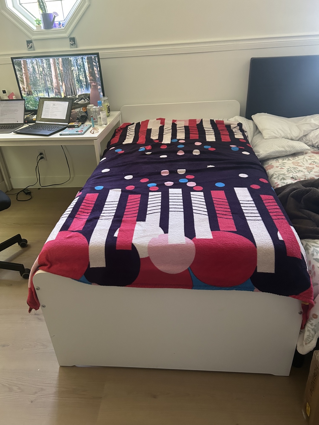 Bed frame and mattress