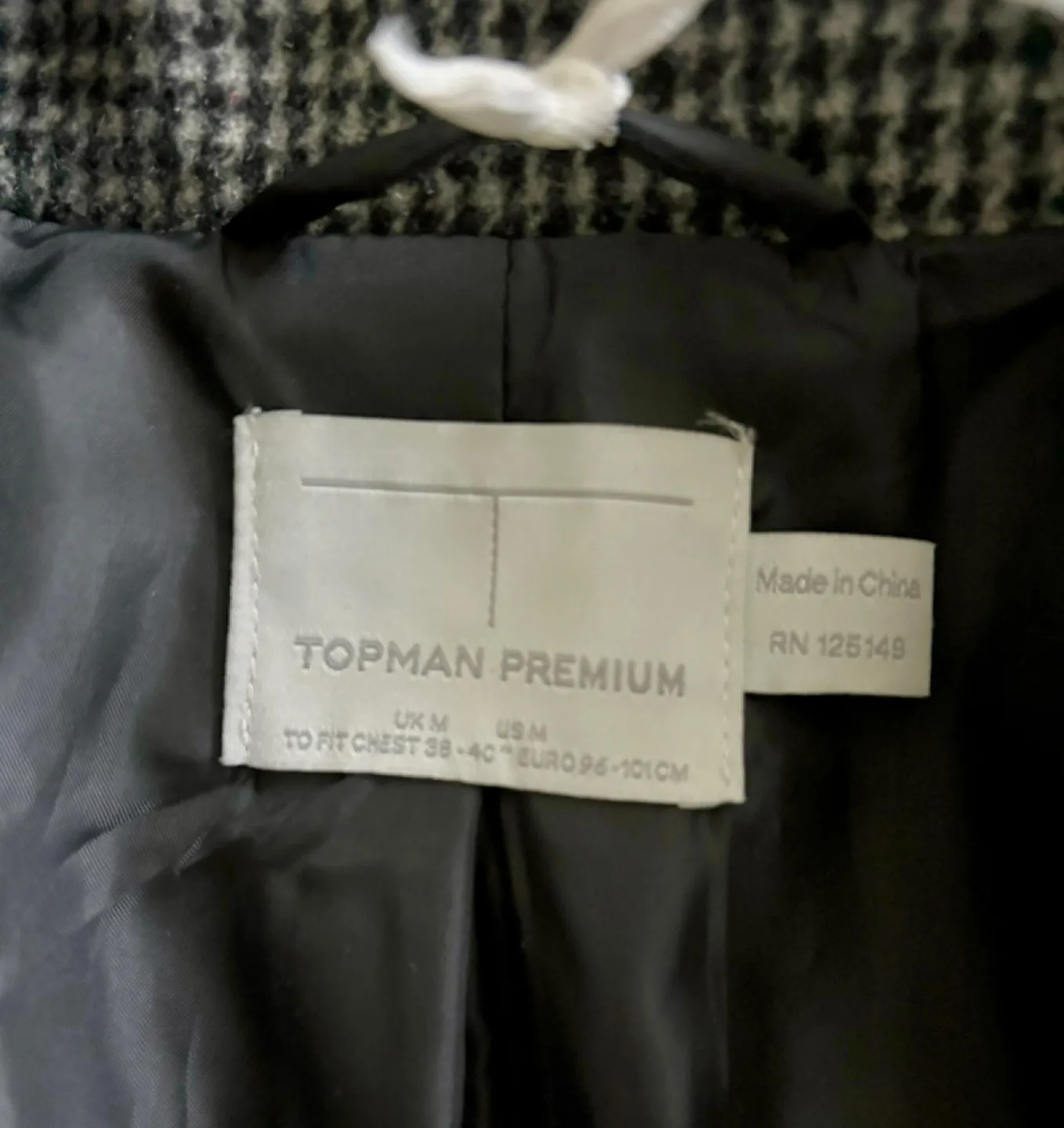 Topman Houndstooth Overcoat - Men's M image indicator(4)