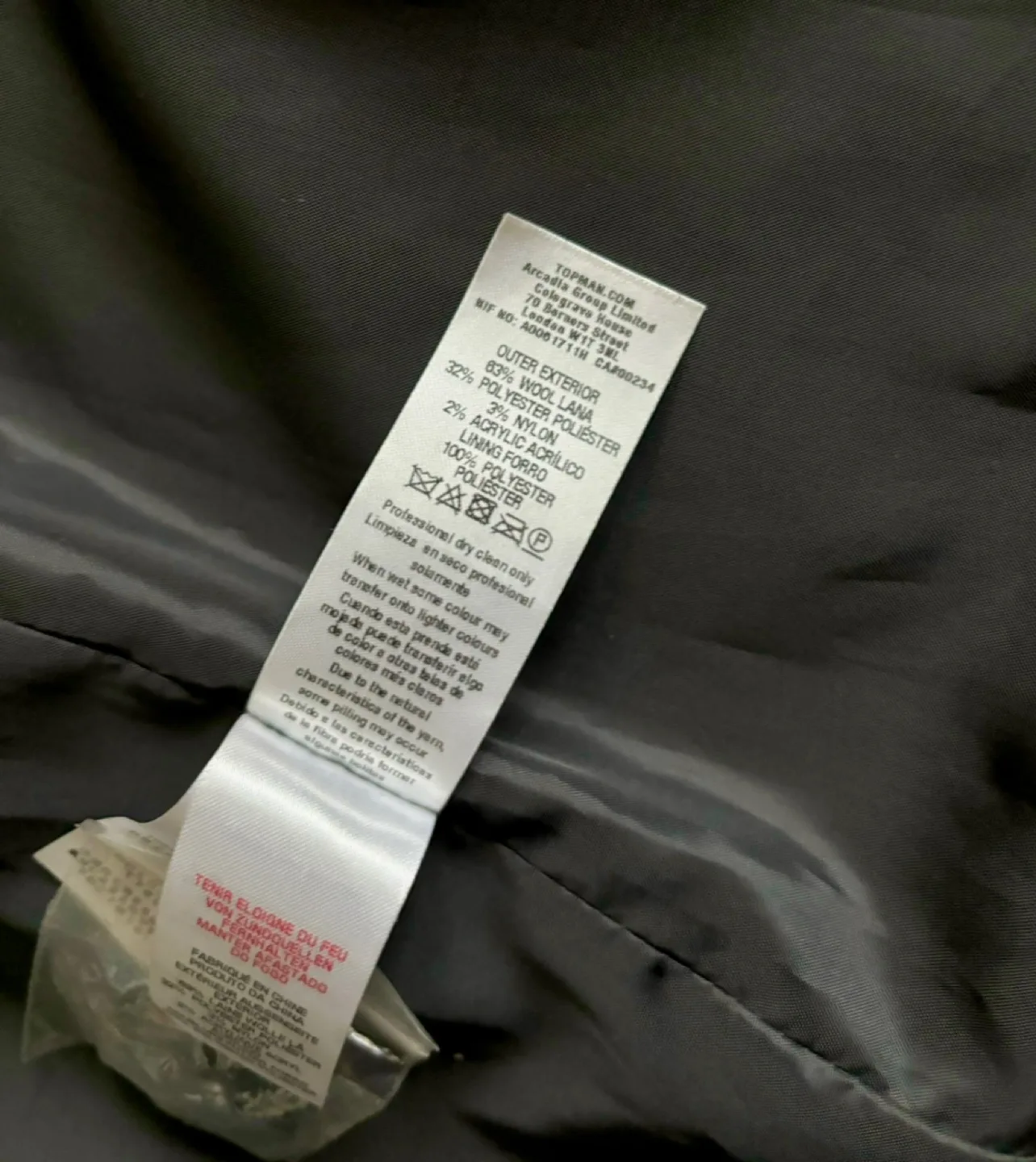 Topman Houndstooth Overcoat - Men's M image indicator(6)