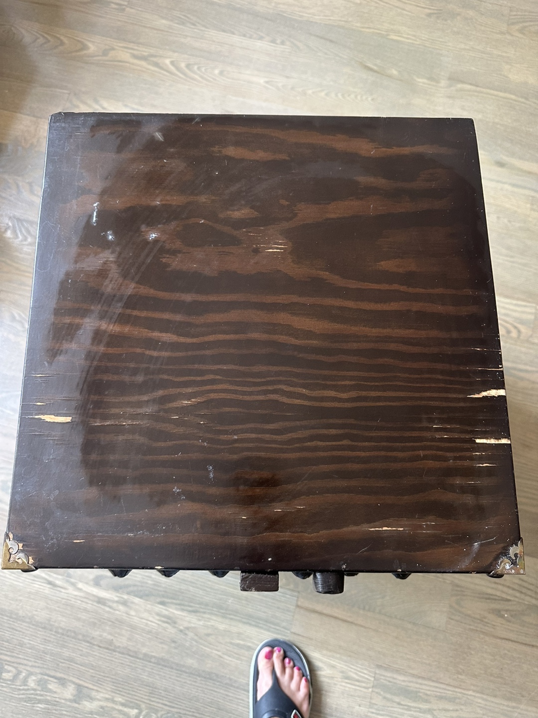 Dark Wooden Trunk - photo 2