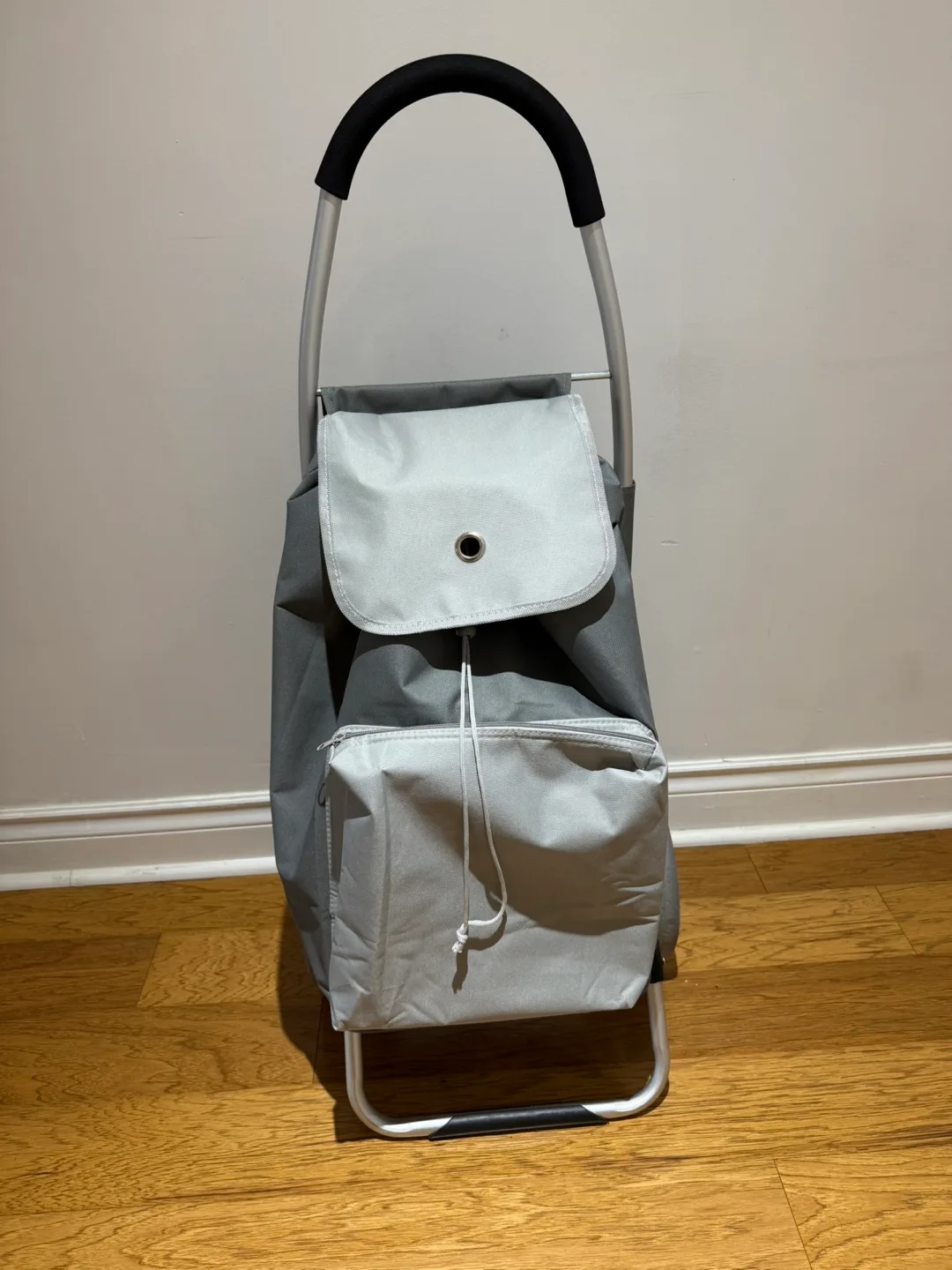 Grey Rolling Shopping Cart thumbnail