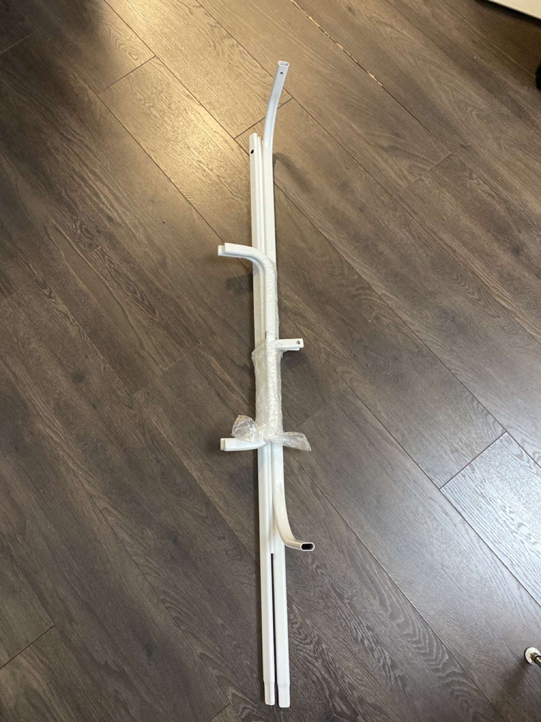 IKEA White Metal Clothing Rack - photo 5