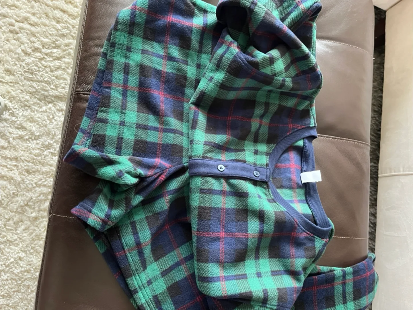 Old Navy Green Plaid Onesie/ New image indicator(4)