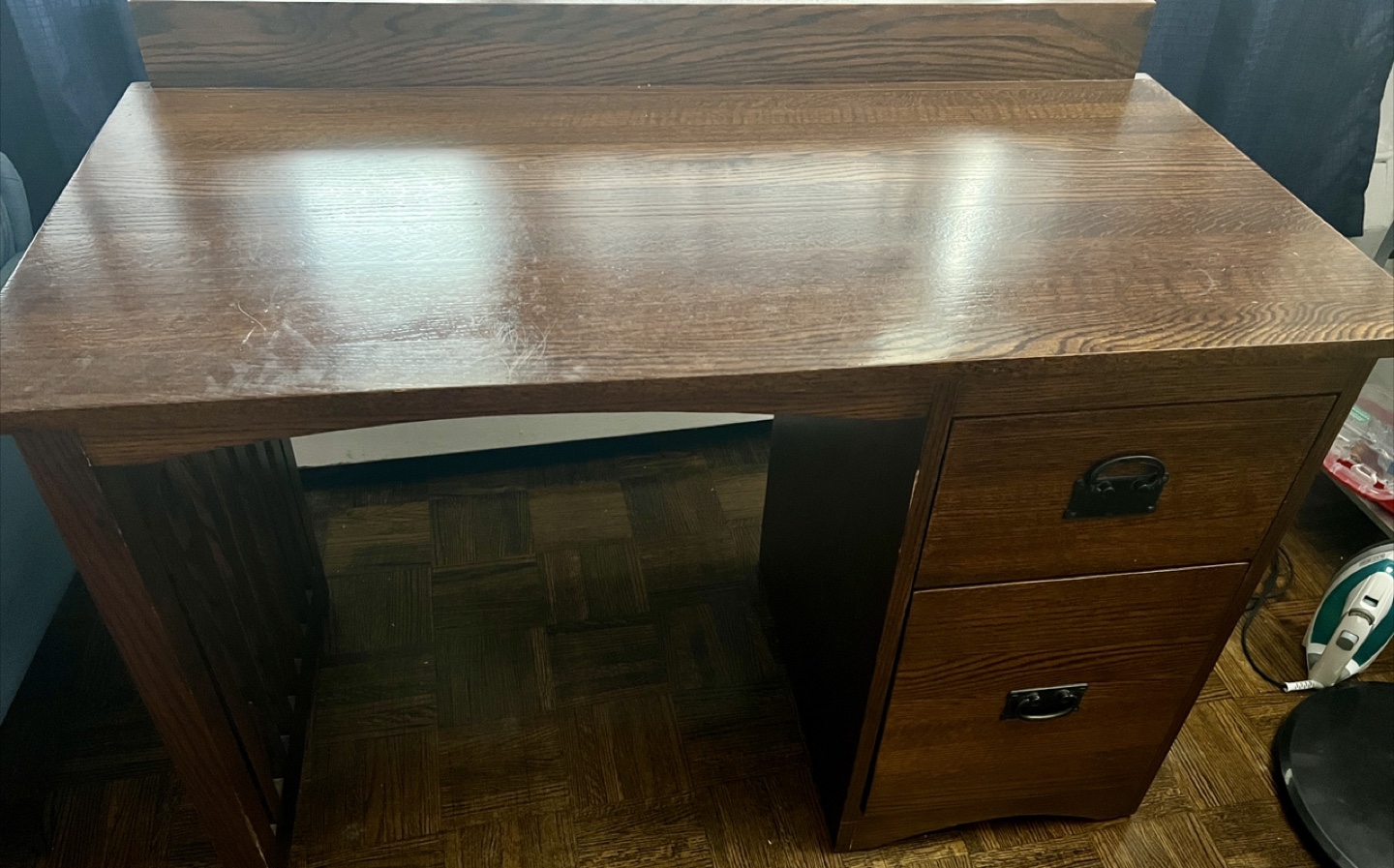 Wooden Desk with Drawers