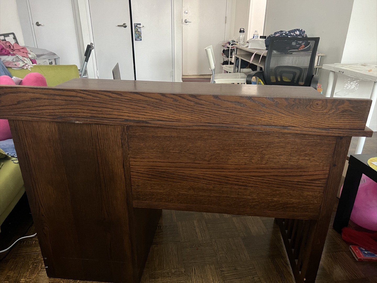 Wooden Desk with Drawers - photo 3