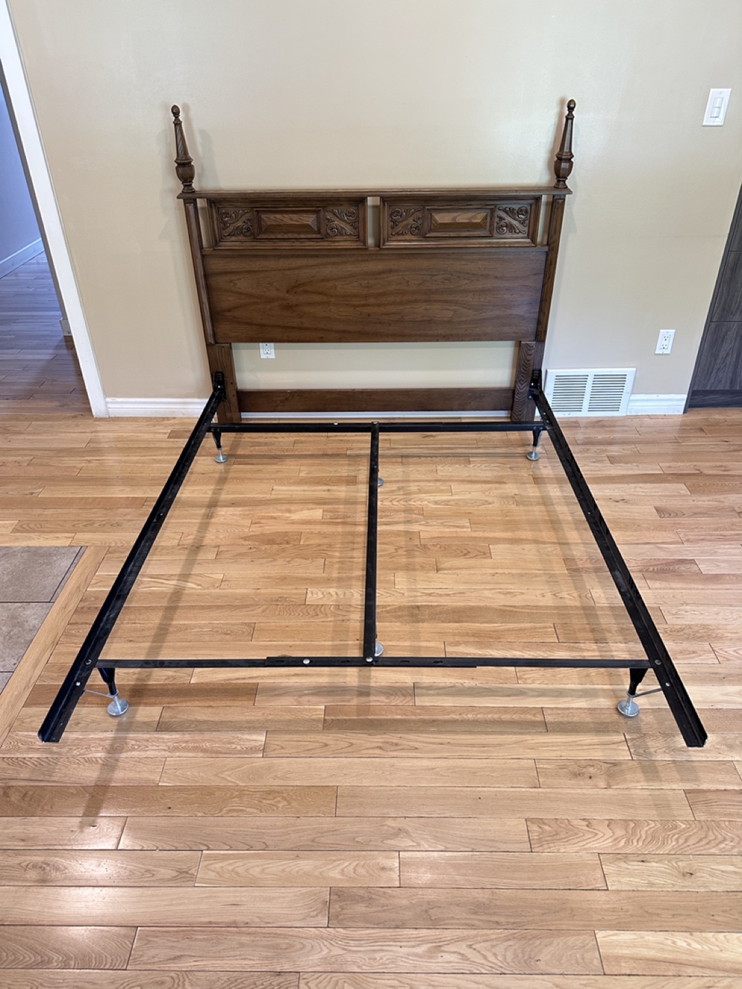 Gibbard Queen Size Bed Frame & Boxspring (CAN DELIVER)