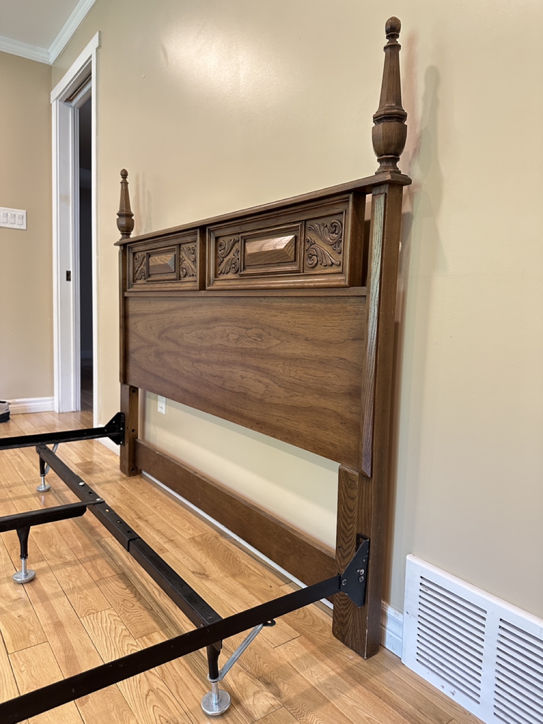 Gibbard Queen Size Bed Frame & Boxspring (CAN DELIVER) - photo 5