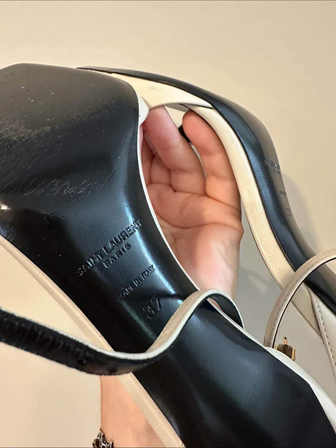 Saint Laurent White Heel Sandals image indicator(5)