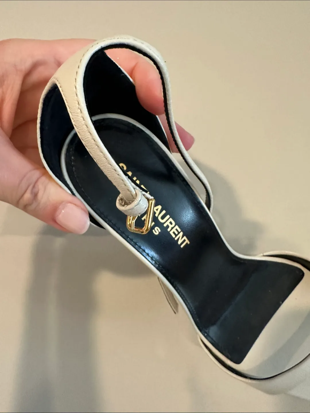 Saint Laurent White Heel Sandals image indicator(4)