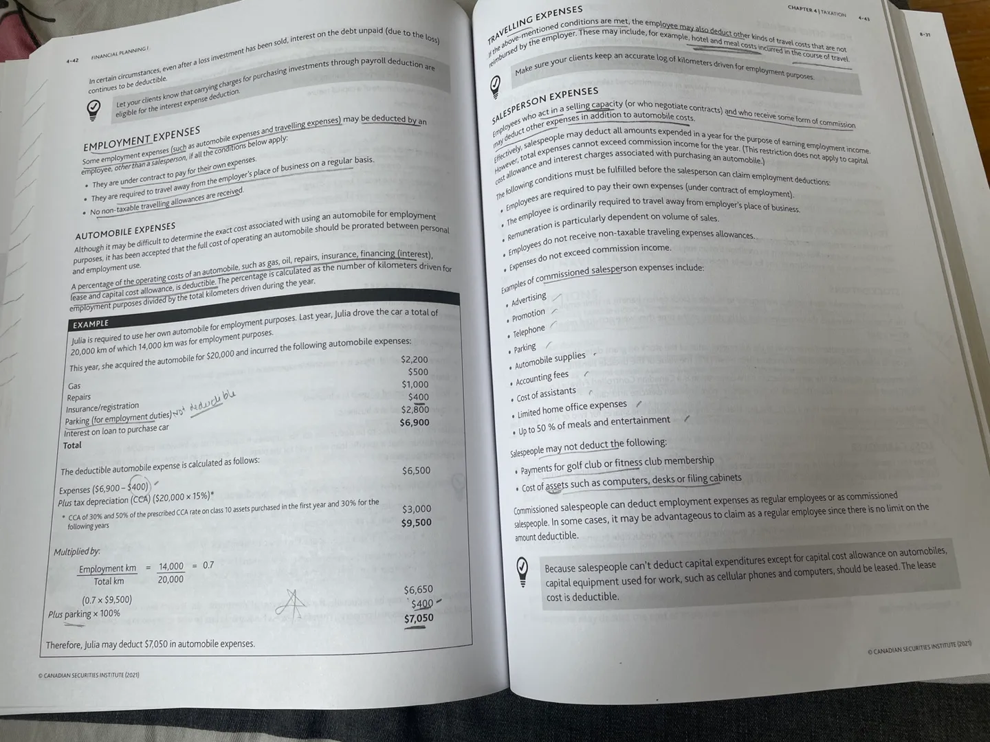 Canadian Securities Institute Financial Planning I FP1 textbook image indicator(3)