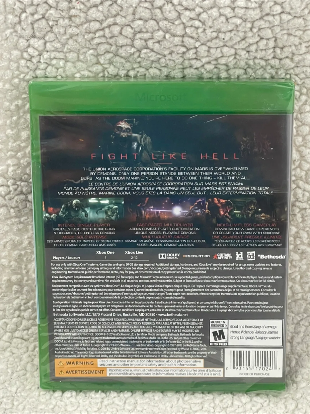 DOOM Xbox One Game NEW!! image indicator(4)