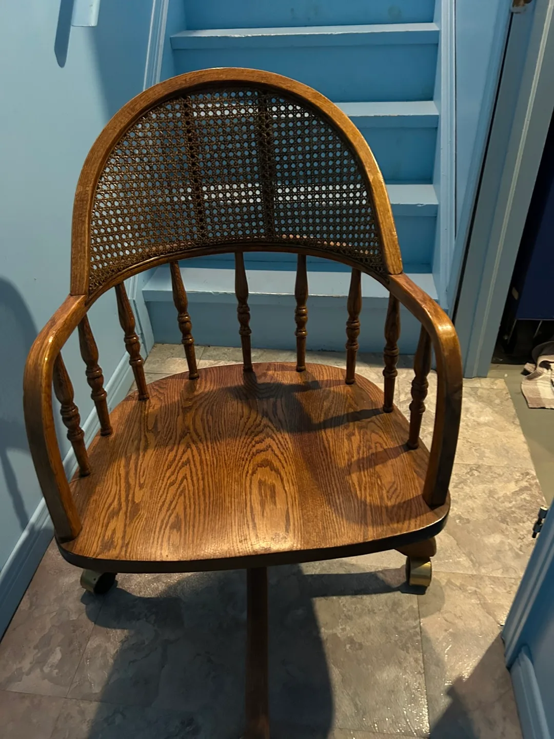 Vintage Wooden Office Chair