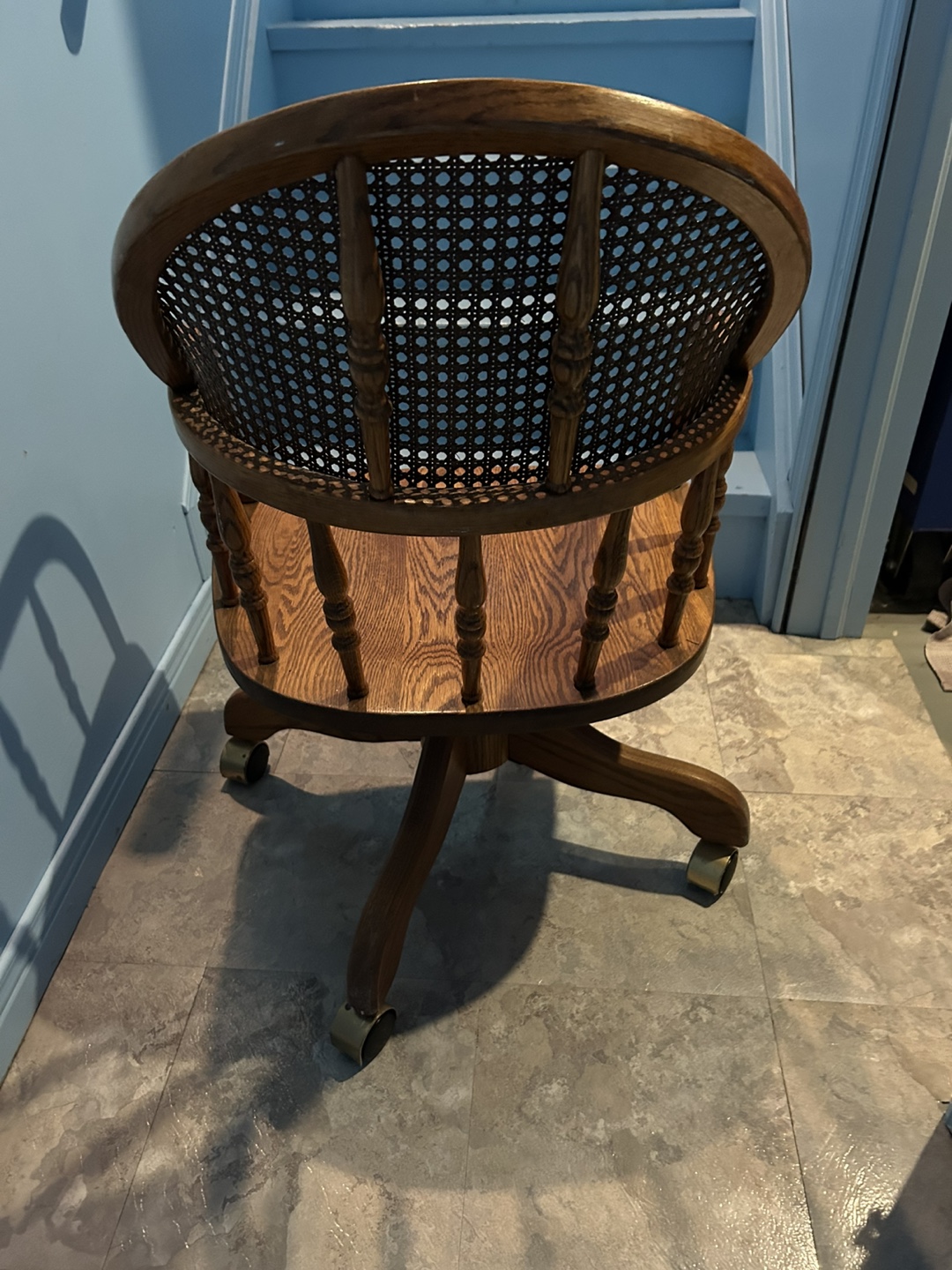 Vintage Wooden Office Chair - photo 3