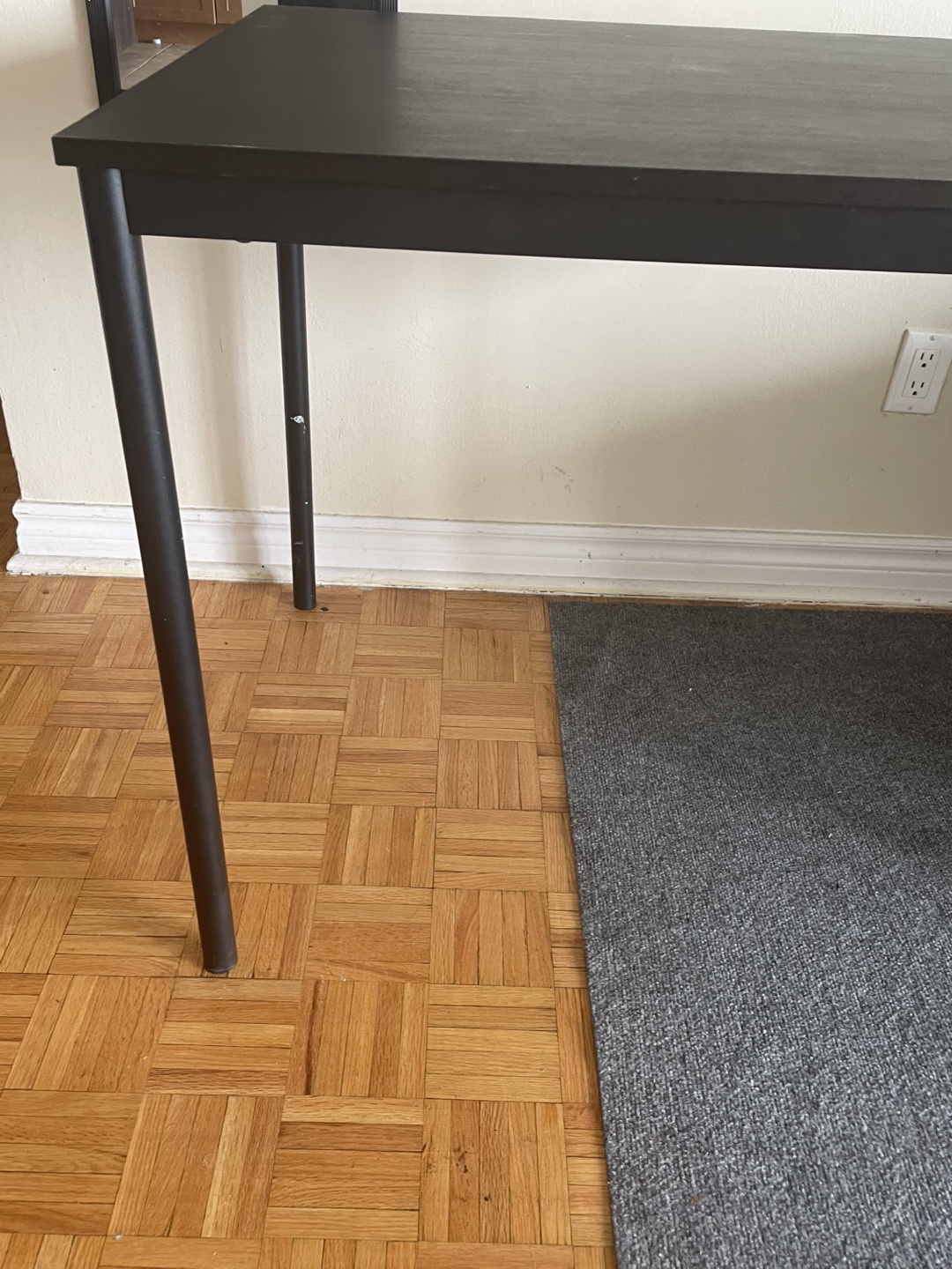 Dark wood desk / dining tabel - photo 3