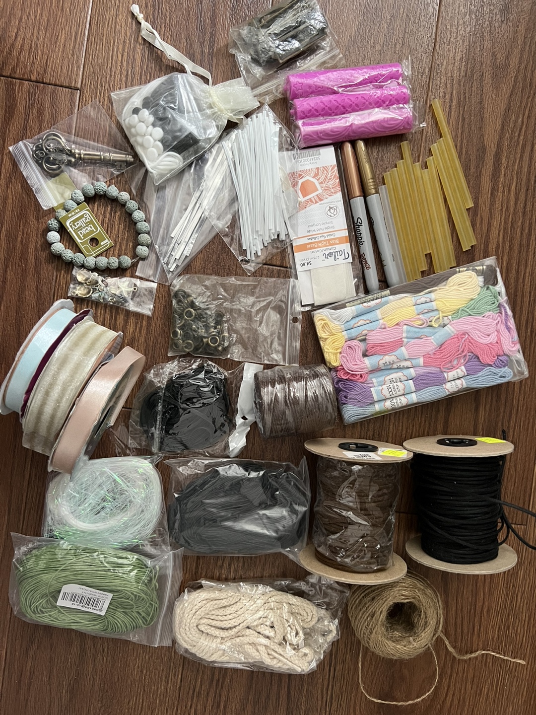 Assorted craft supplies