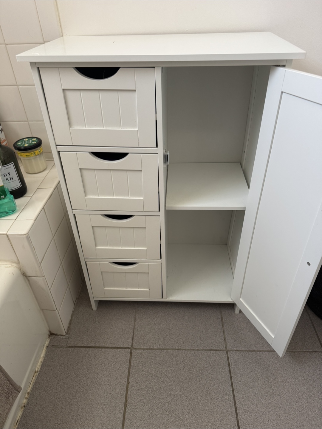 White Bathroom Cabinet - photo 3