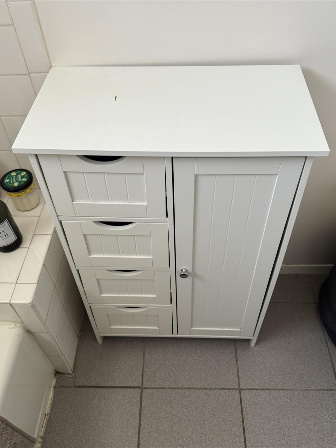 White Bathroom Cabinet - photo 2