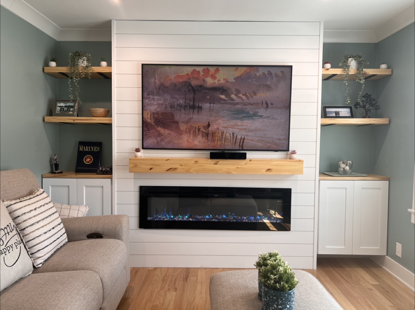 Beautiful Wall Unit with Fireplace