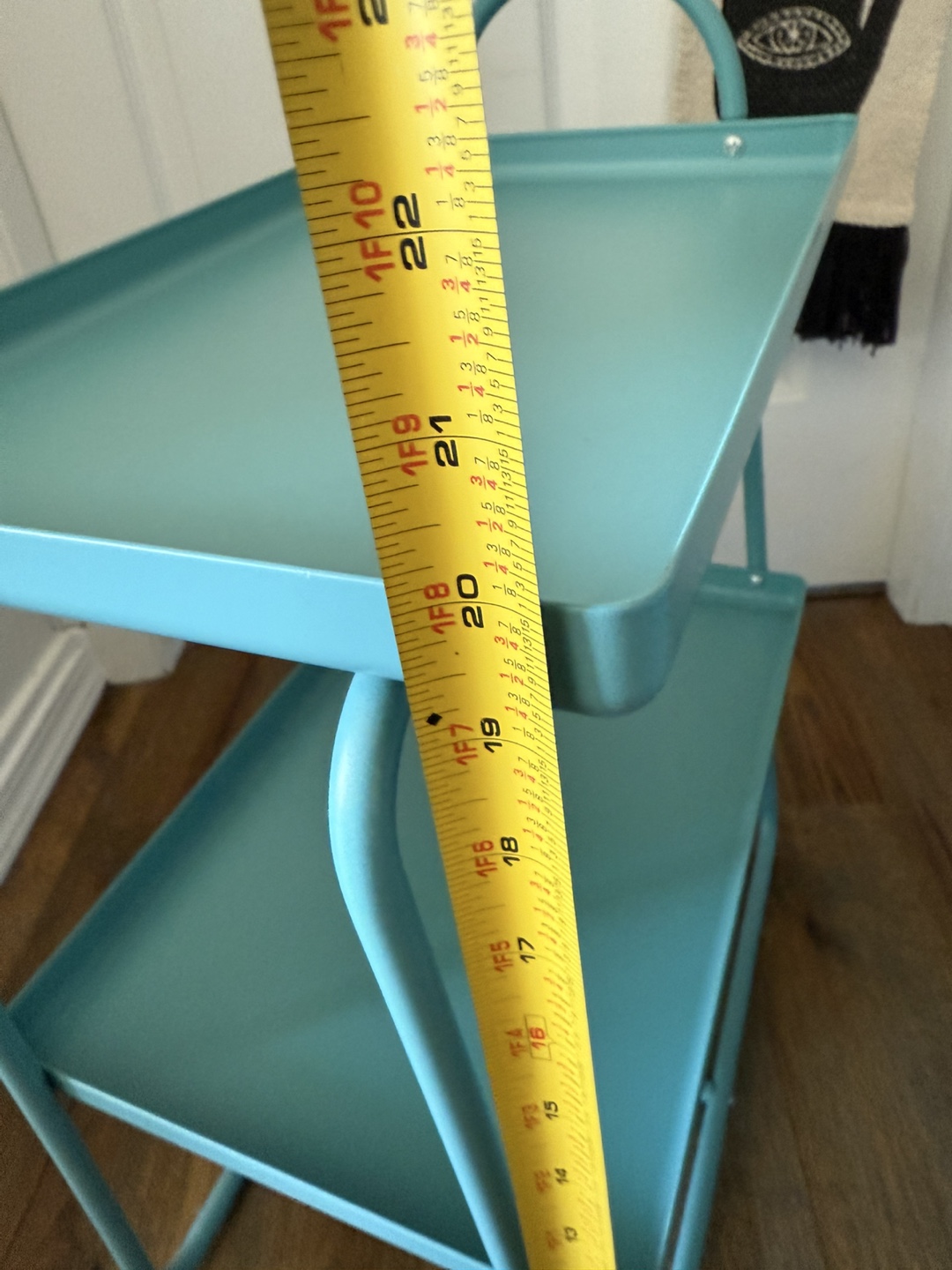 Pair of Teal 2-Tiered Side Tables - IKEA - photo 3