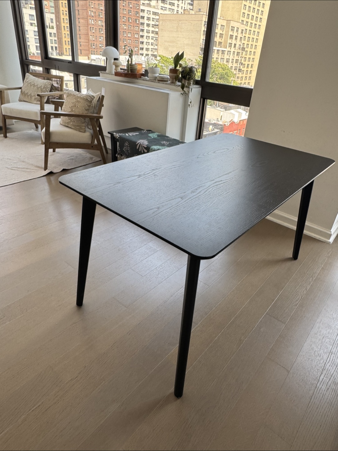 IKEA lisabo Black Dining Table (1 year use)