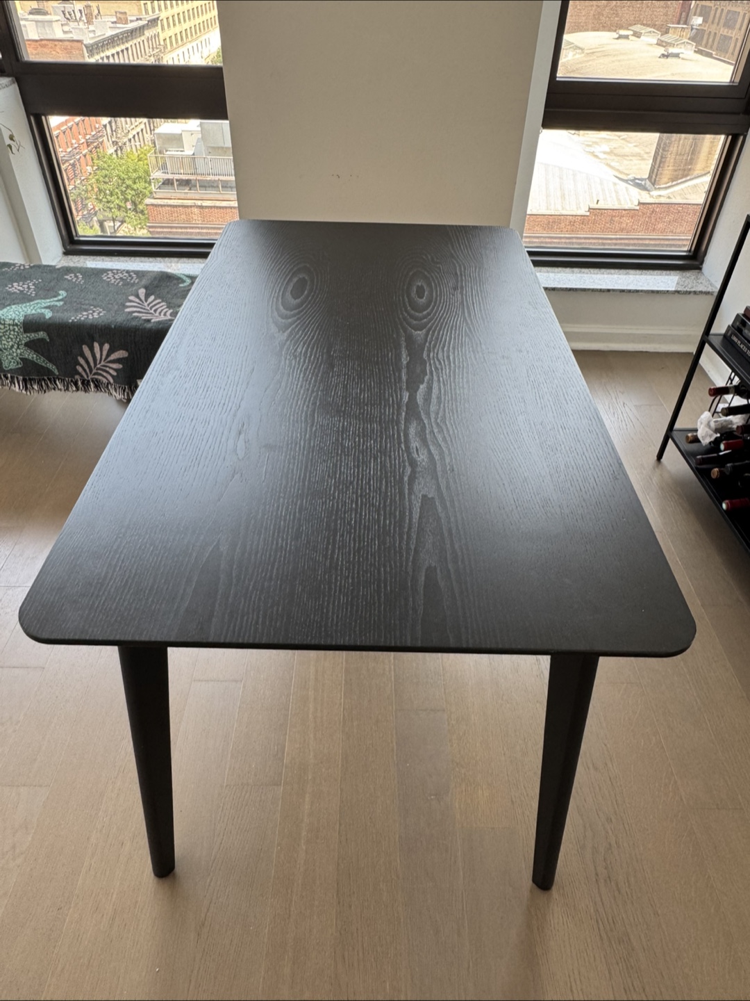 IKEA lisabo Black Dining Table (1 year use) - photo 2