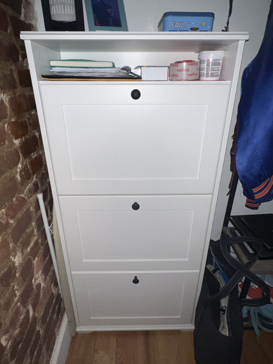 White Shoe Cabinet