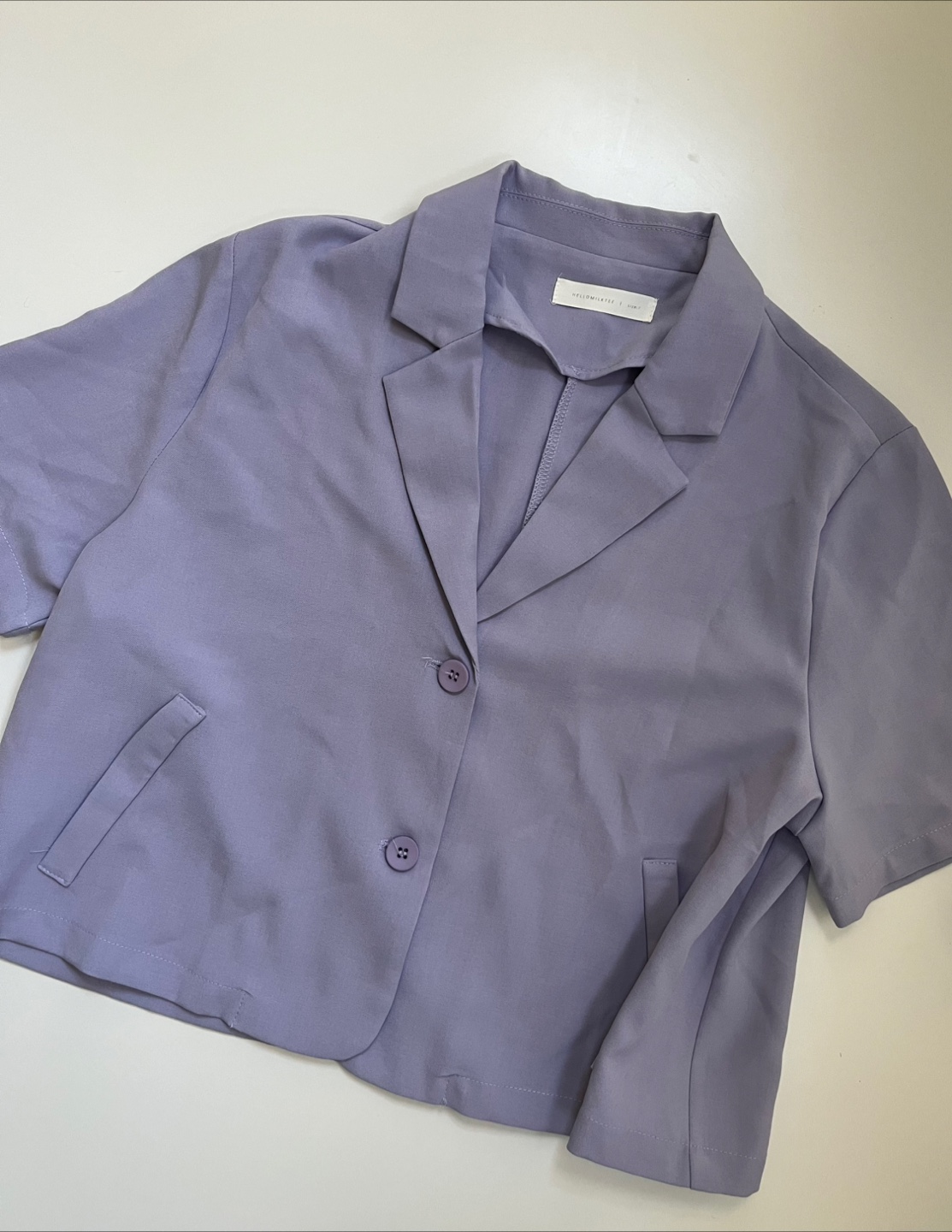 CLOSET CLEANOUT Lavender Short-Sleeve Shirt - photo 2