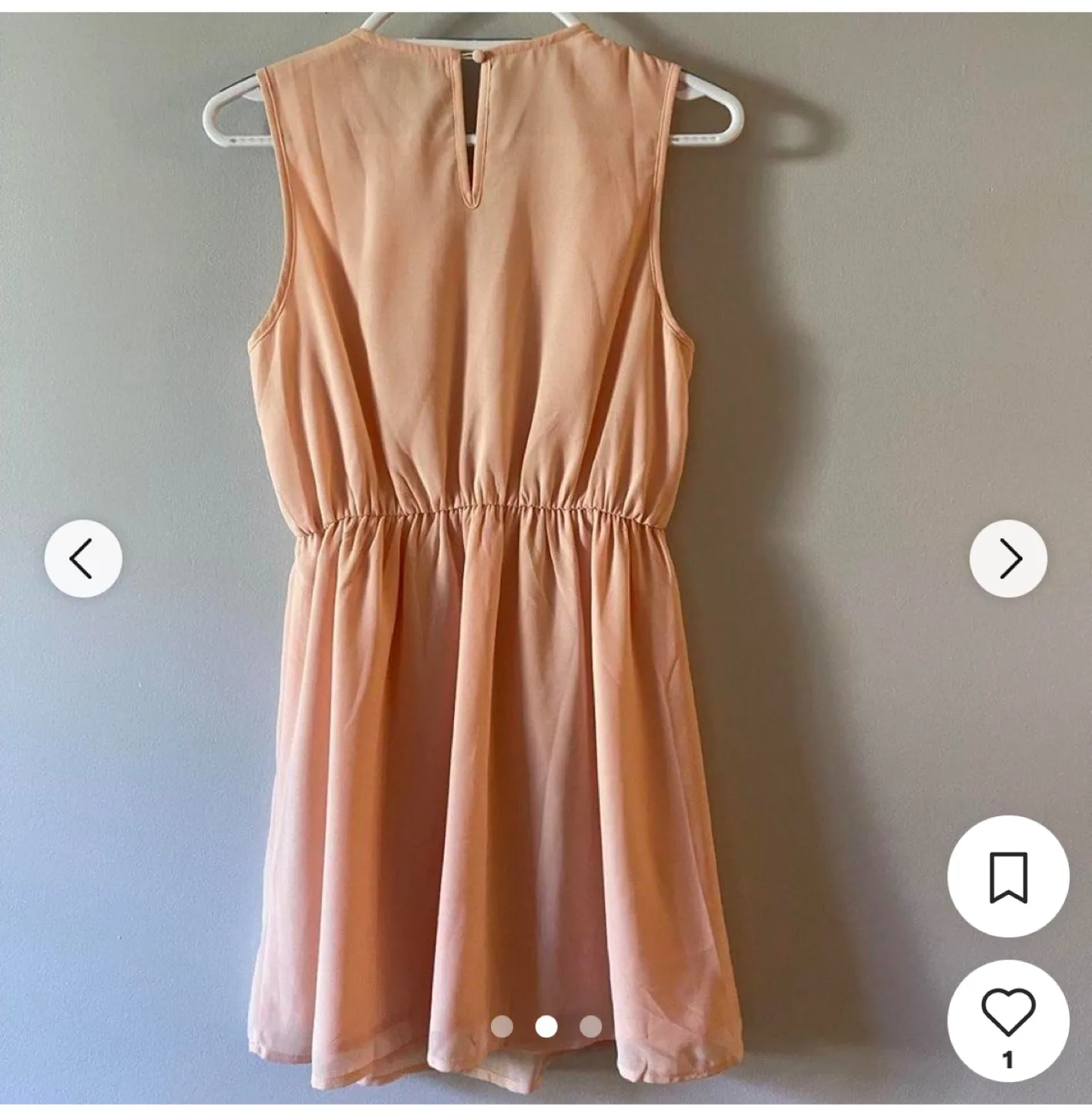 Forever 21 Peach Dress image indicator(2)