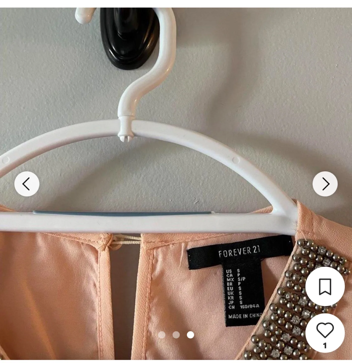 Forever 21 Peach Dress image indicator(4)