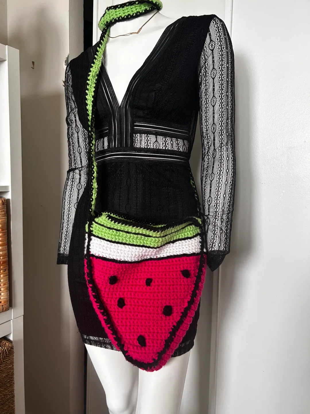 🍉 Handmade Crocheted Watermelon Bag Perfect for Summer! ☀️ thumbnail