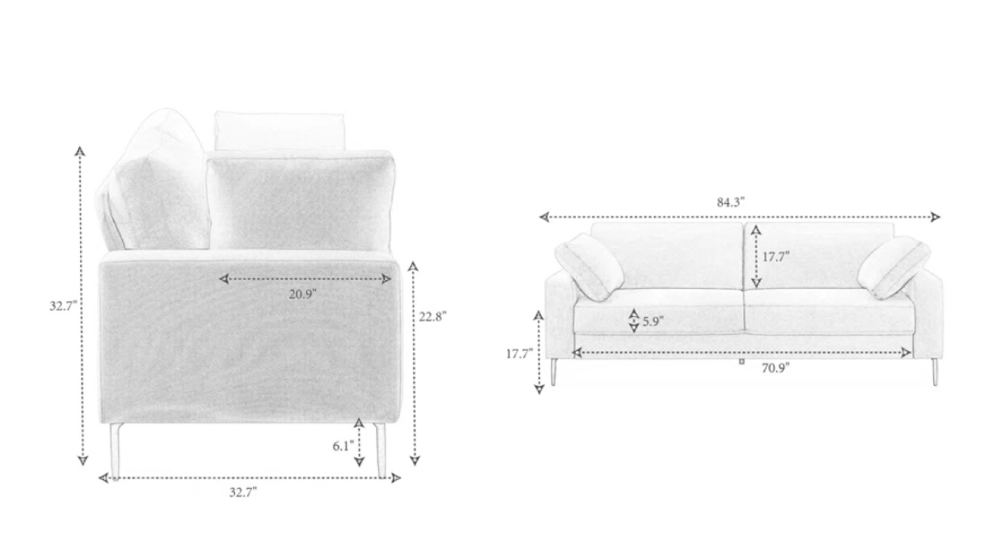Light Gray Sofa - photo 4