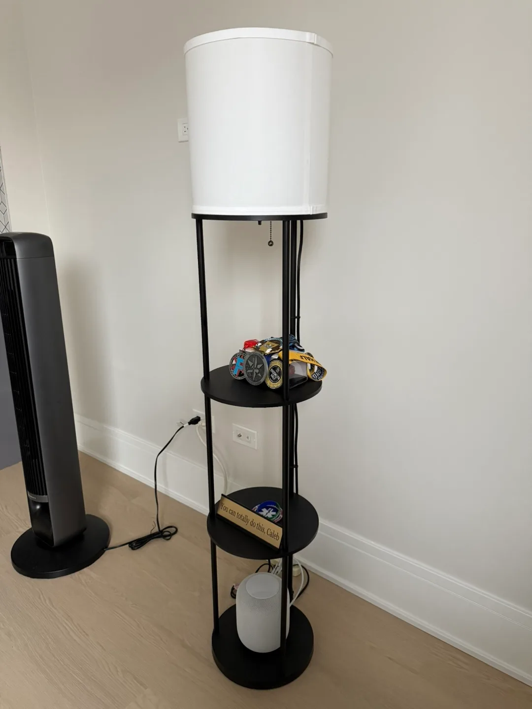 Floor Lamp with Shelves image indicator(2)