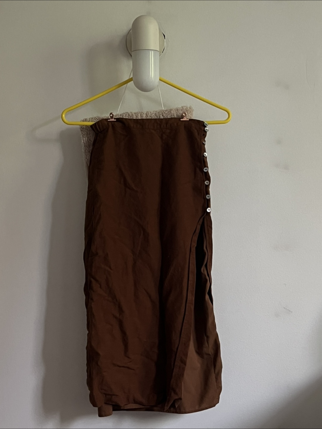 Brown Skirt With Buttons