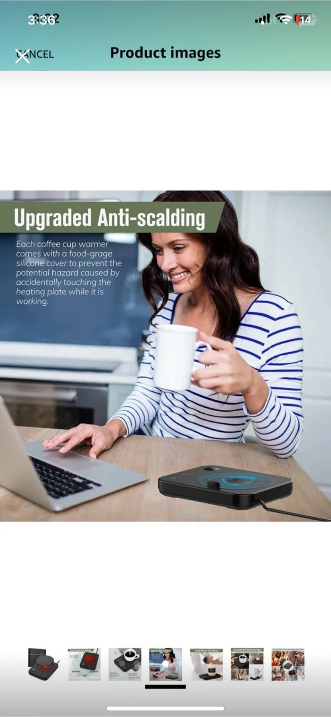 Electric Coffee Mug Warmer For Desk image indicator(5)