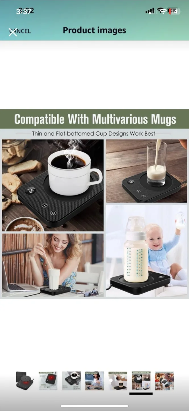 Electric Coffee Mug Warmer For Desk image indicator(7)