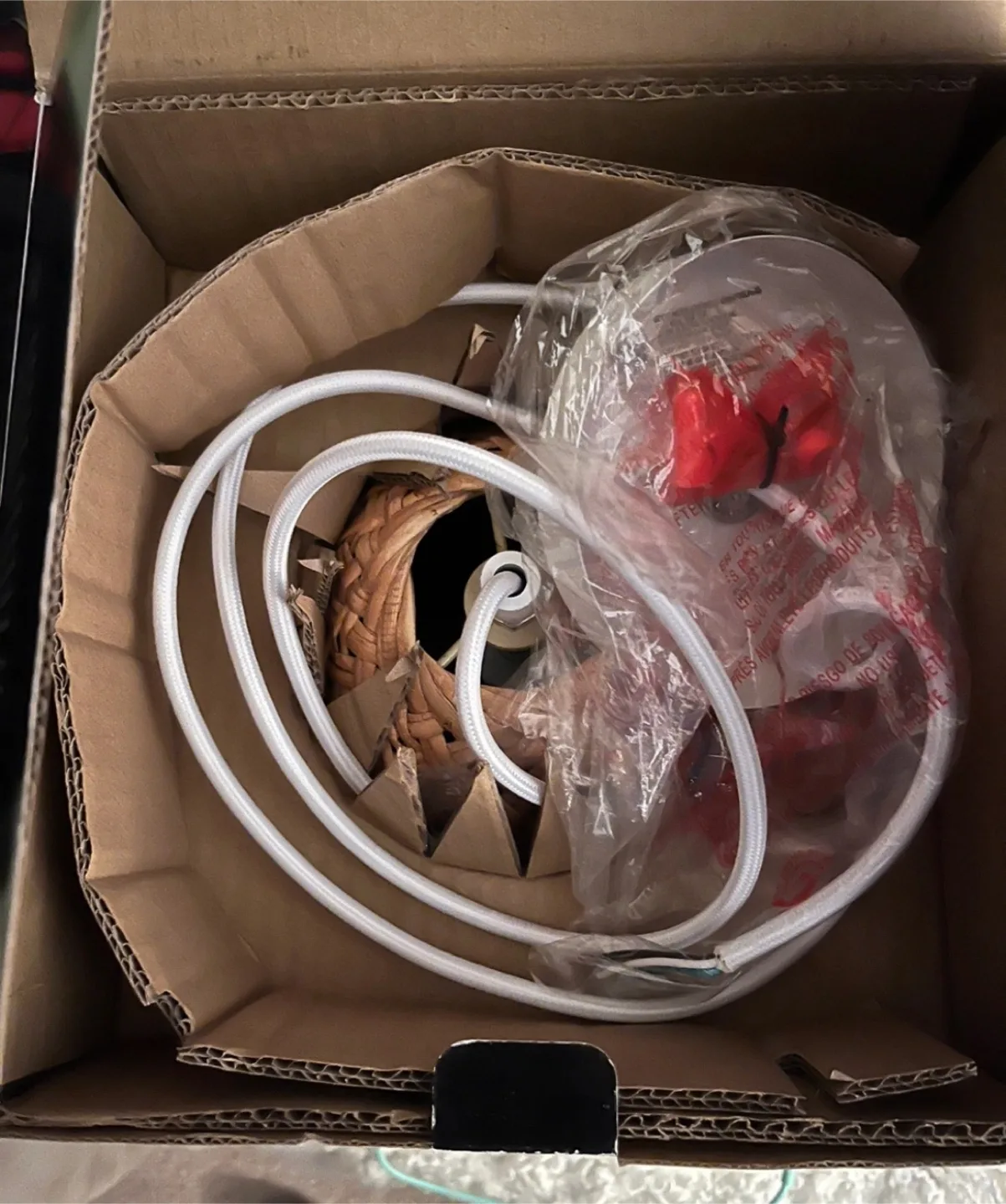 Brand new rattan light fixtures (2avail) image indicator(5)