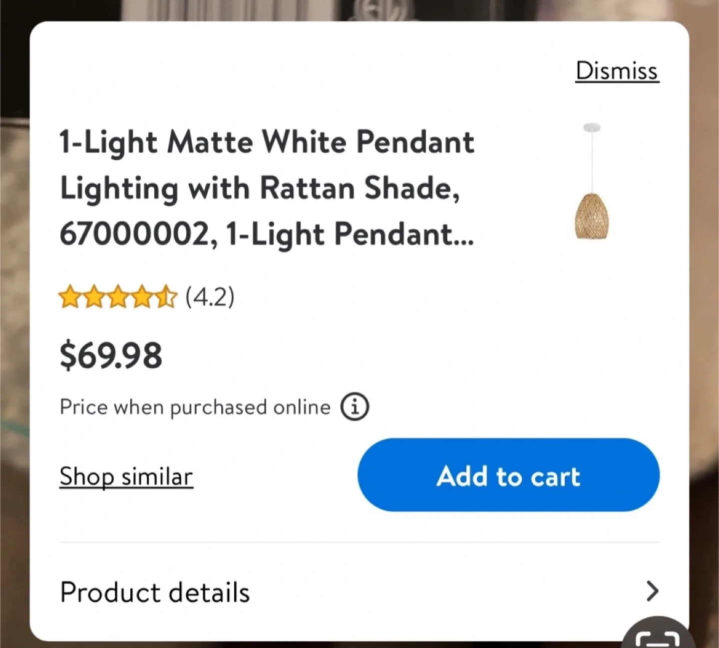 Brand new rattan light fixtures (2avail) image indicator(9)