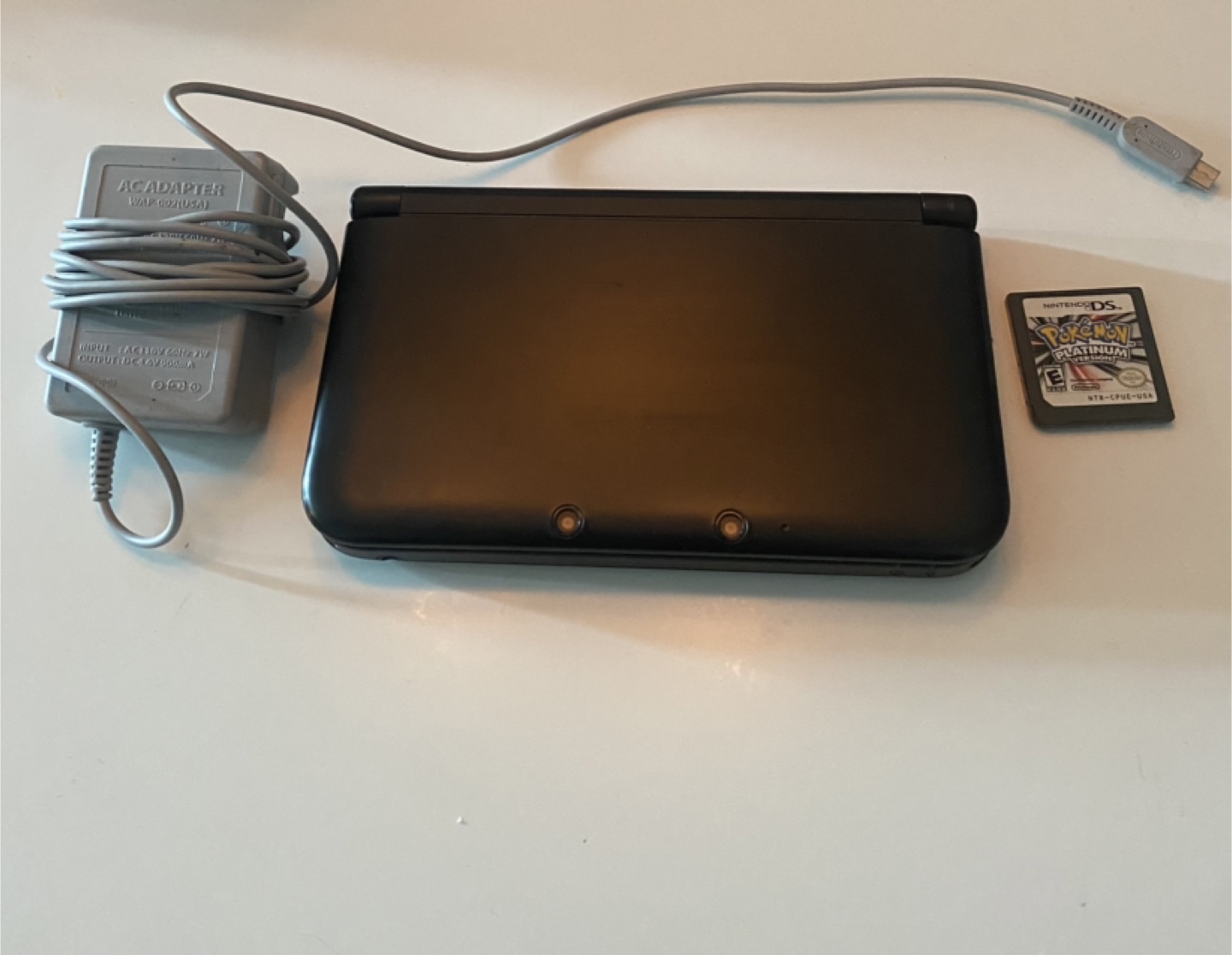 Nintendo 3DS Console with Charger and Pokémon Platinum - photo 3