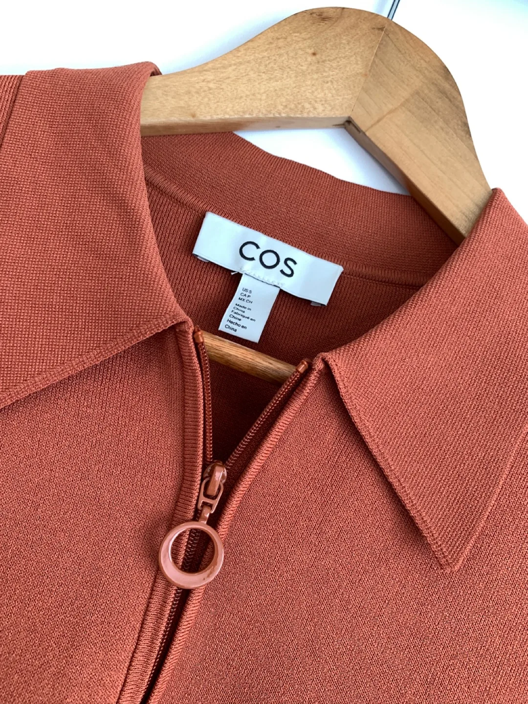 COS Rust-Coloured Top size S thumbnail