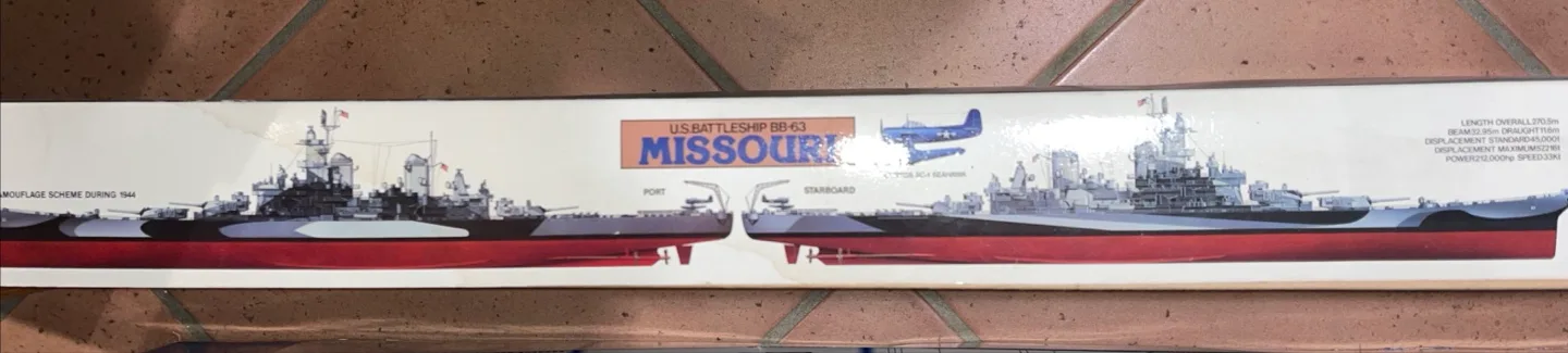 Tamiya U.S.S. Missouri BB-63 Model Kit image indicator(2)