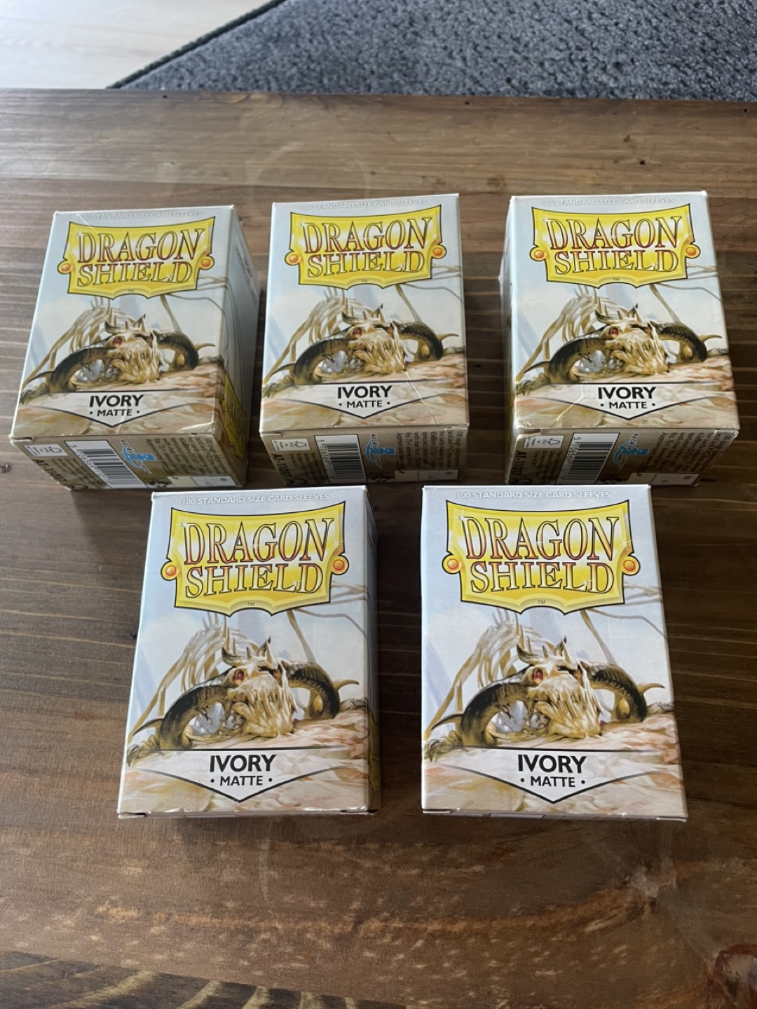 Dragon Shield Ivory Matte Standard Size Card Sleeves