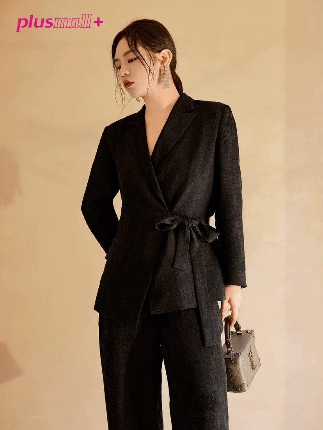 Black blazer and pants set size L - photo 5