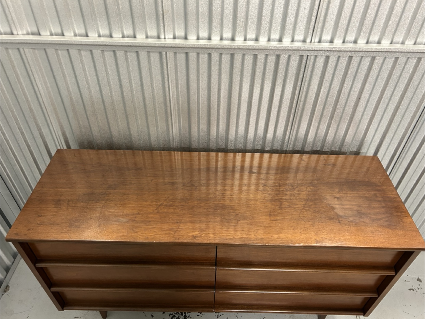 Vintage Mid-Century Peppler's Hanover Line Solid Walnut Dresser - photo 3