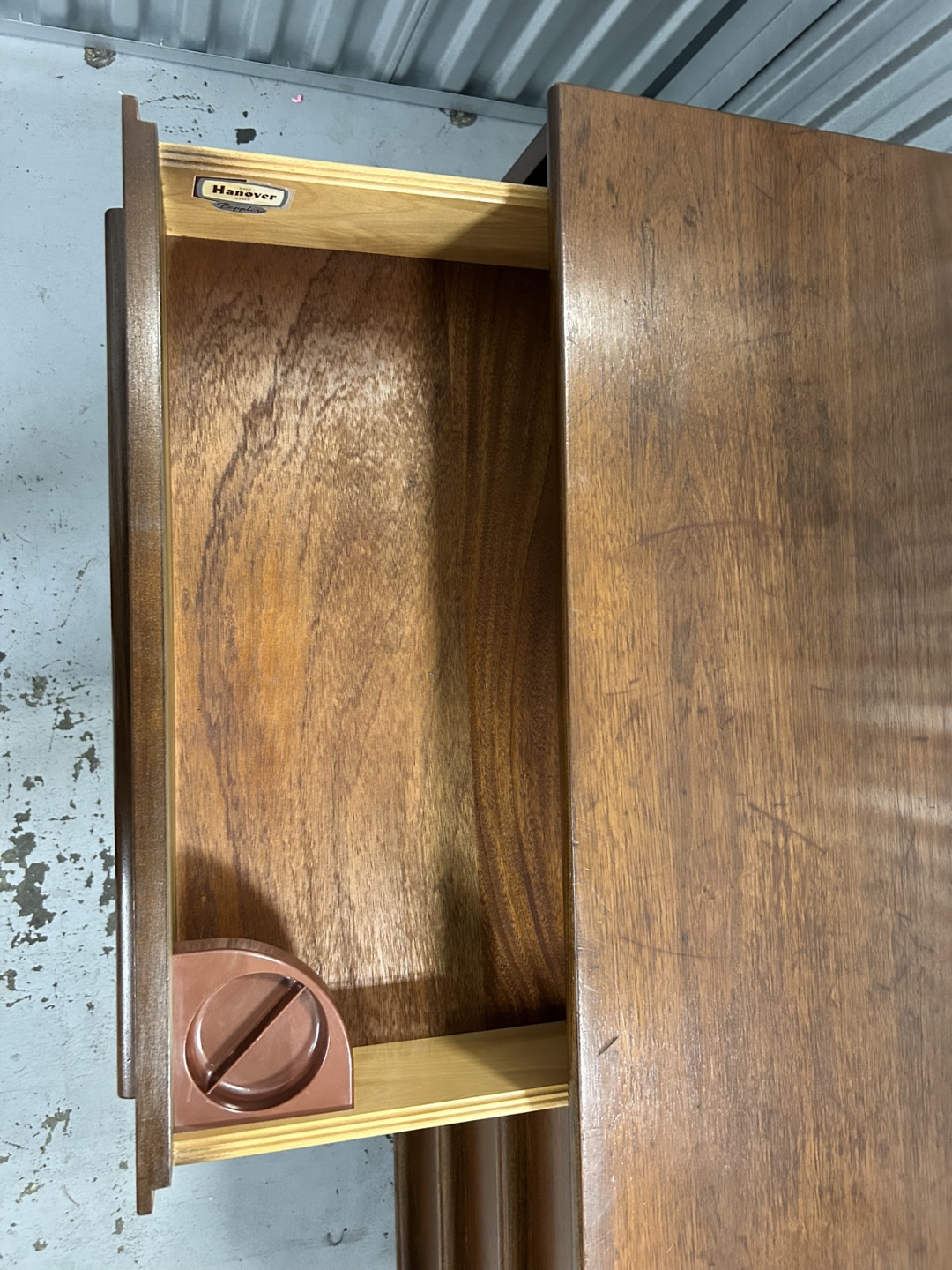 Vintage Mid-Century Peppler's Hanover Line Solid Walnut Dresser - photo 5